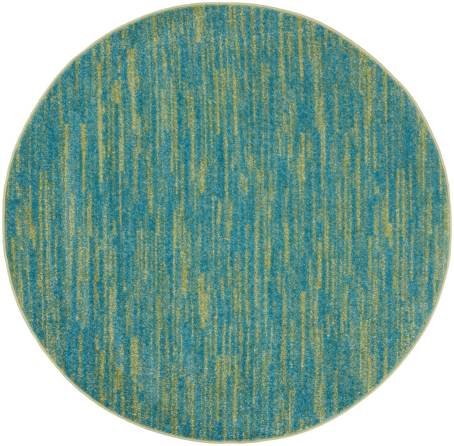 Nourison Home Nourison Essentials NRE01 Blue Green  Contemporary Machinemade Rug