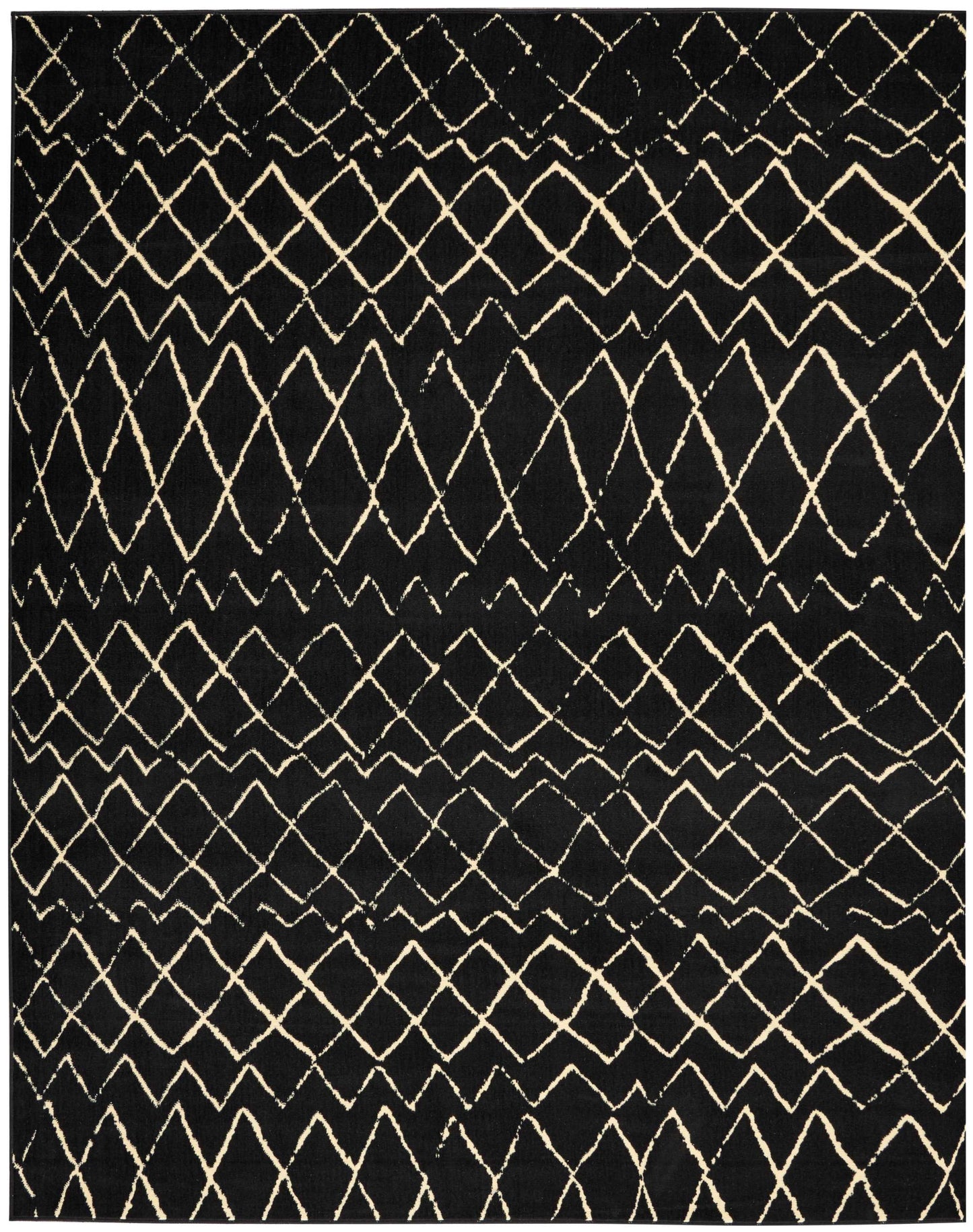 Nourison Home Grafix GRF04 Black  Contemporary Machinemade Rug