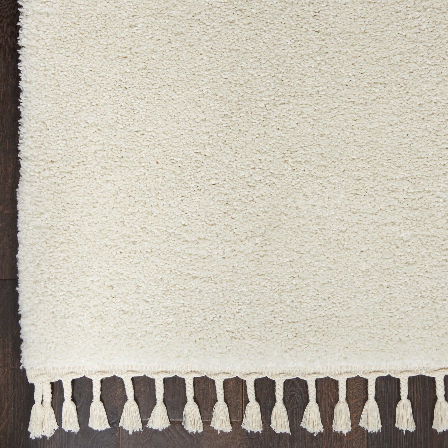 Nourison Home Serenity Shag SRS04 Ivory   Machinemade Rug