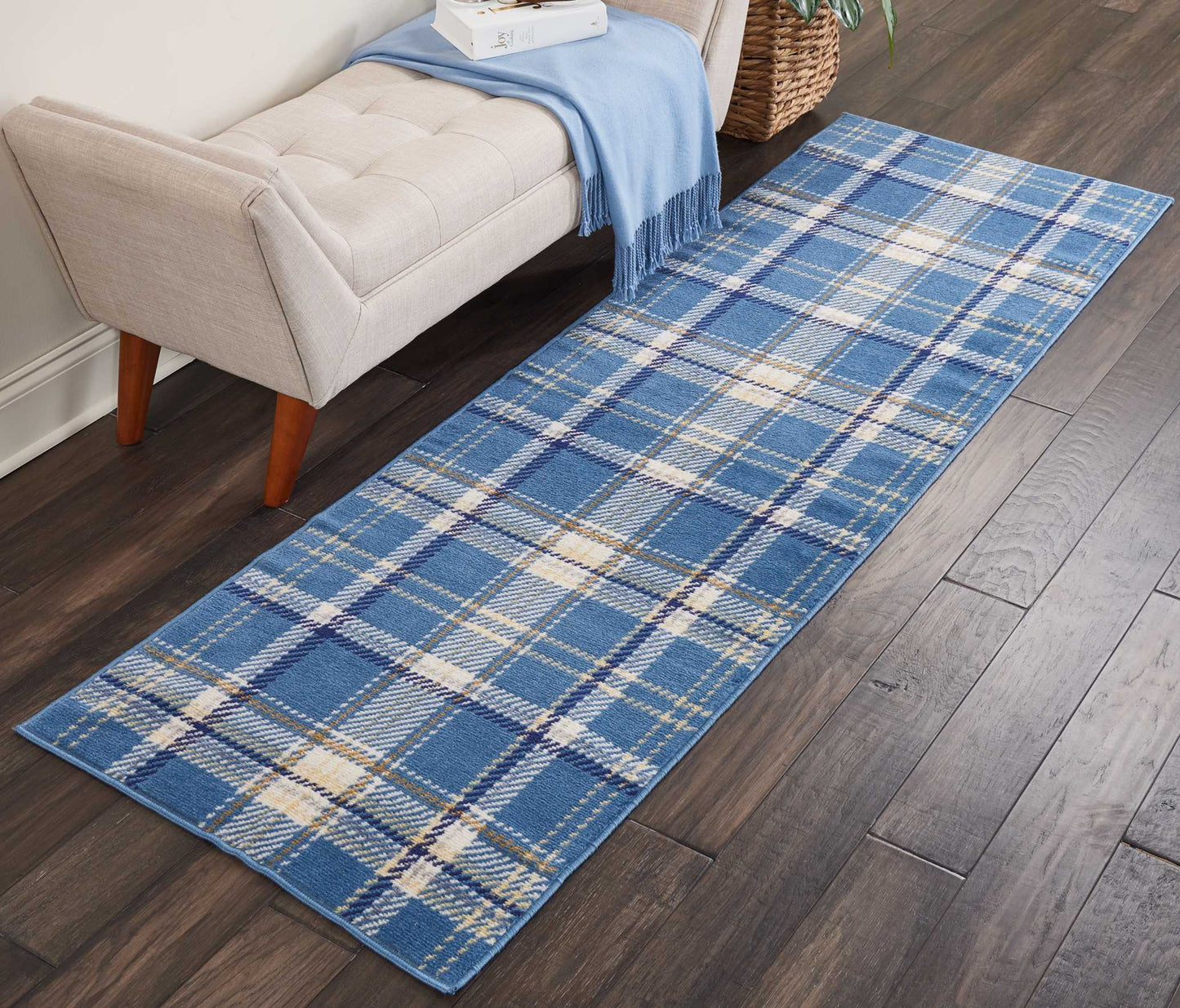 Nourison Home Grafix GRF03 Blue  Contemporary Machinemade Rug