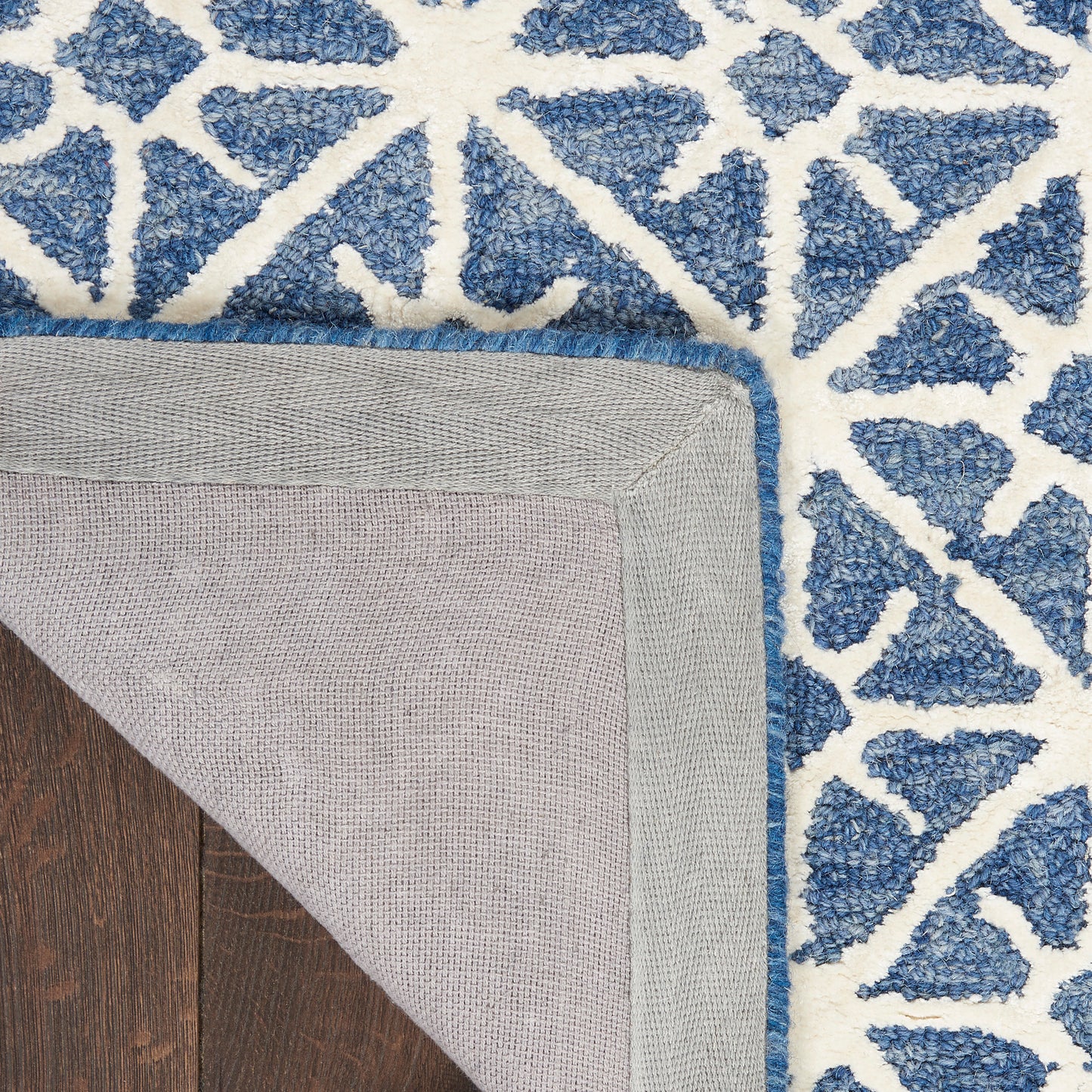 Nicole Curtis Series 2 SR201 Blue Contemporary Tufted Rug