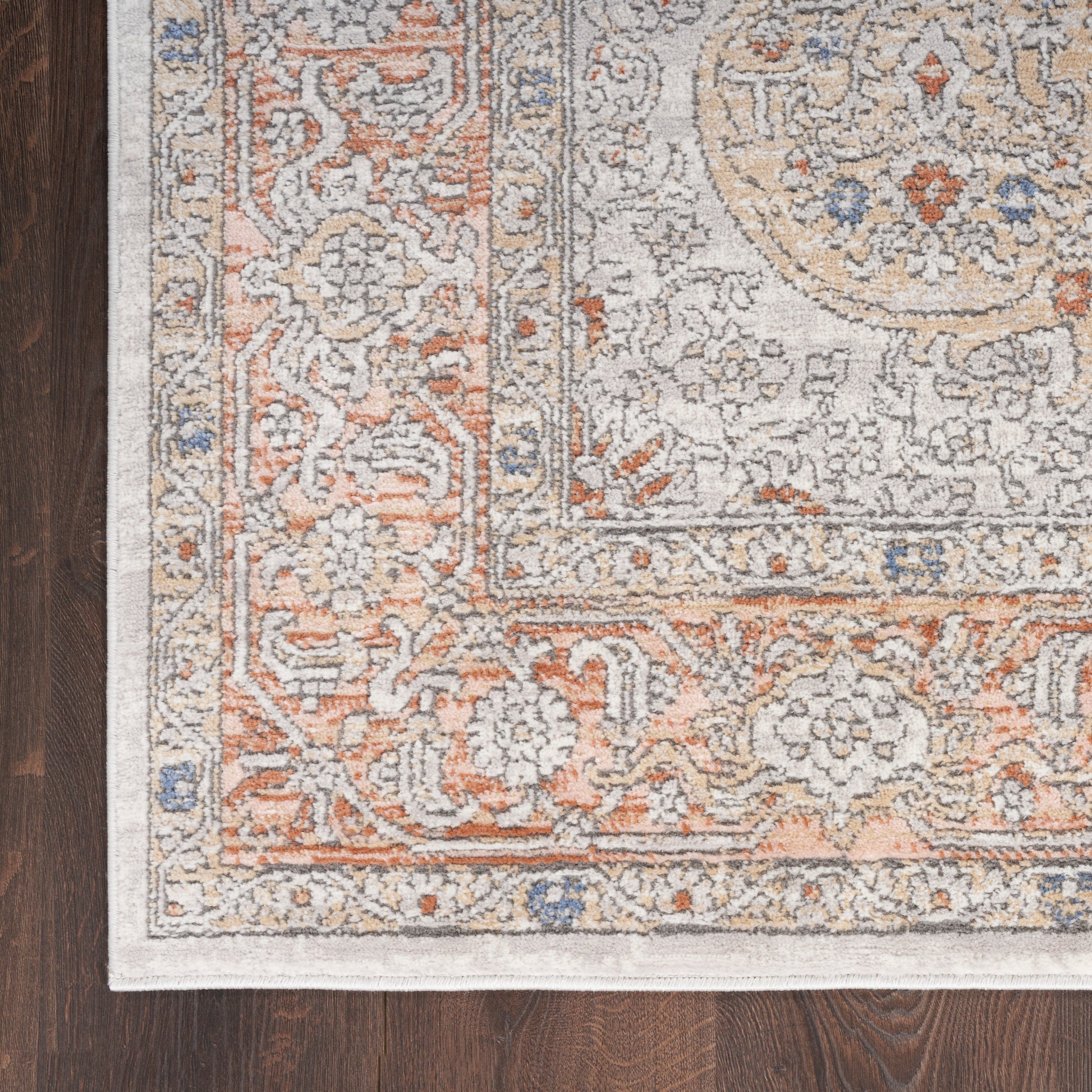 Nicole Curtis Series 4 SR404 Ivory Multi Traditional Machinemade Rug