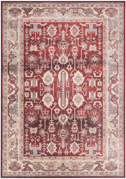 Nourison Home Vintage Home VNH02 Red  Traditional Machinemade Rug