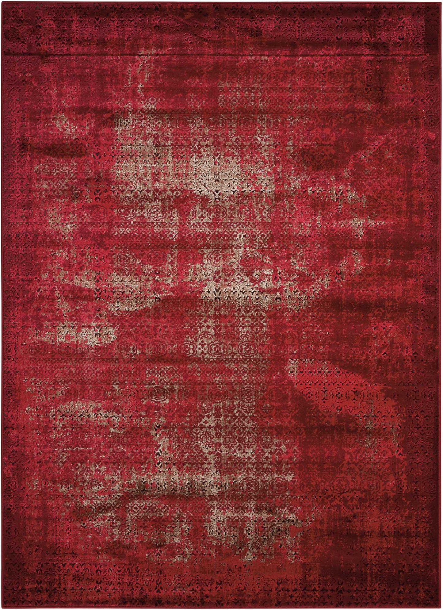 Nourison Home Karma KRM01 Red  Traditional Machinemade Rug