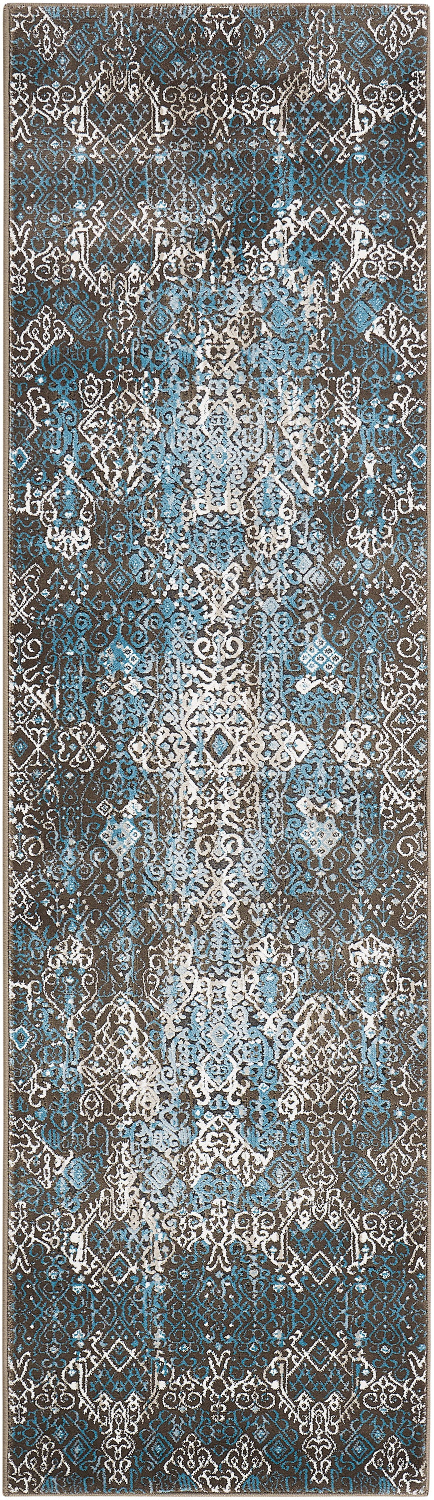 Nourison Home Karma KRM04 Blue  Transitional Machinemade Rug