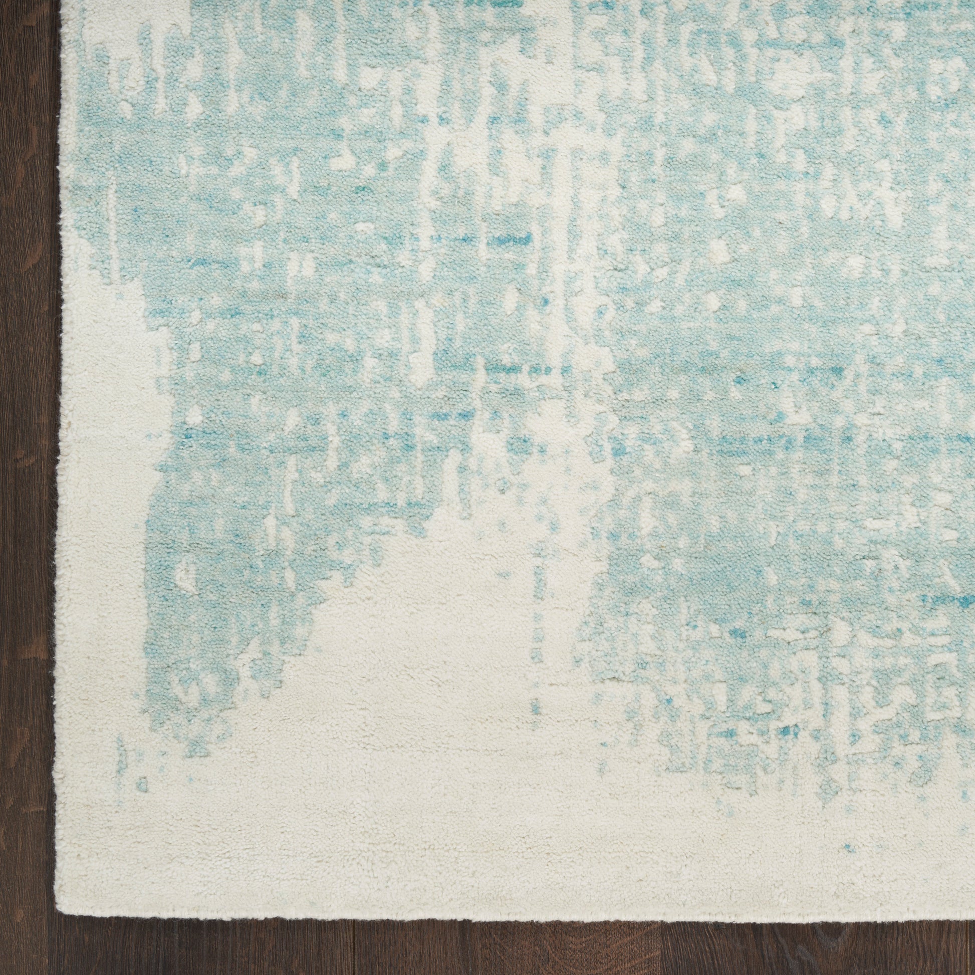 Nourison Home Harmony HAY02 Ivory Aqua Contemporary  Rug