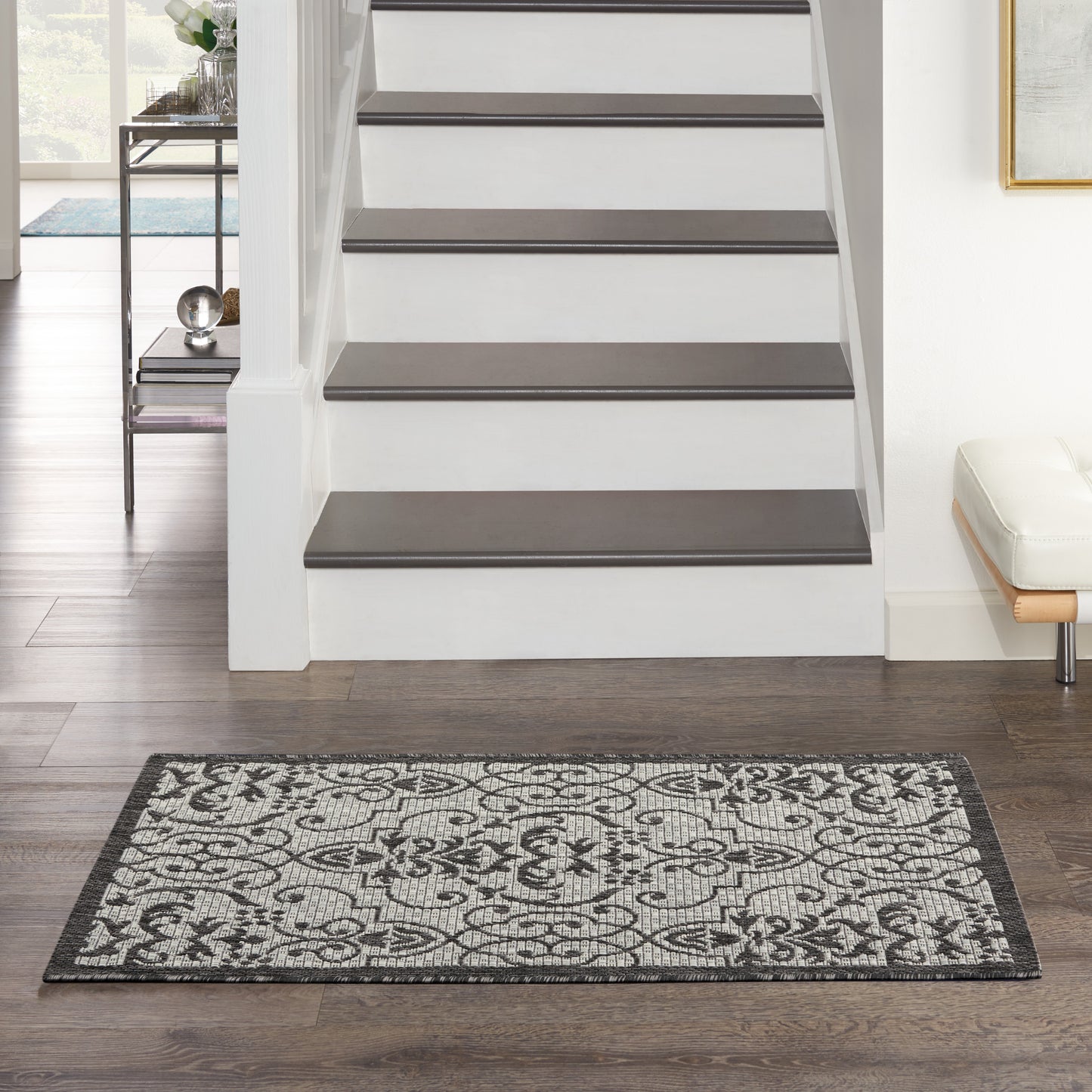 Nourison Home Country Side CTR04 Ivory Charcoal  Transitional Machinemade Rug