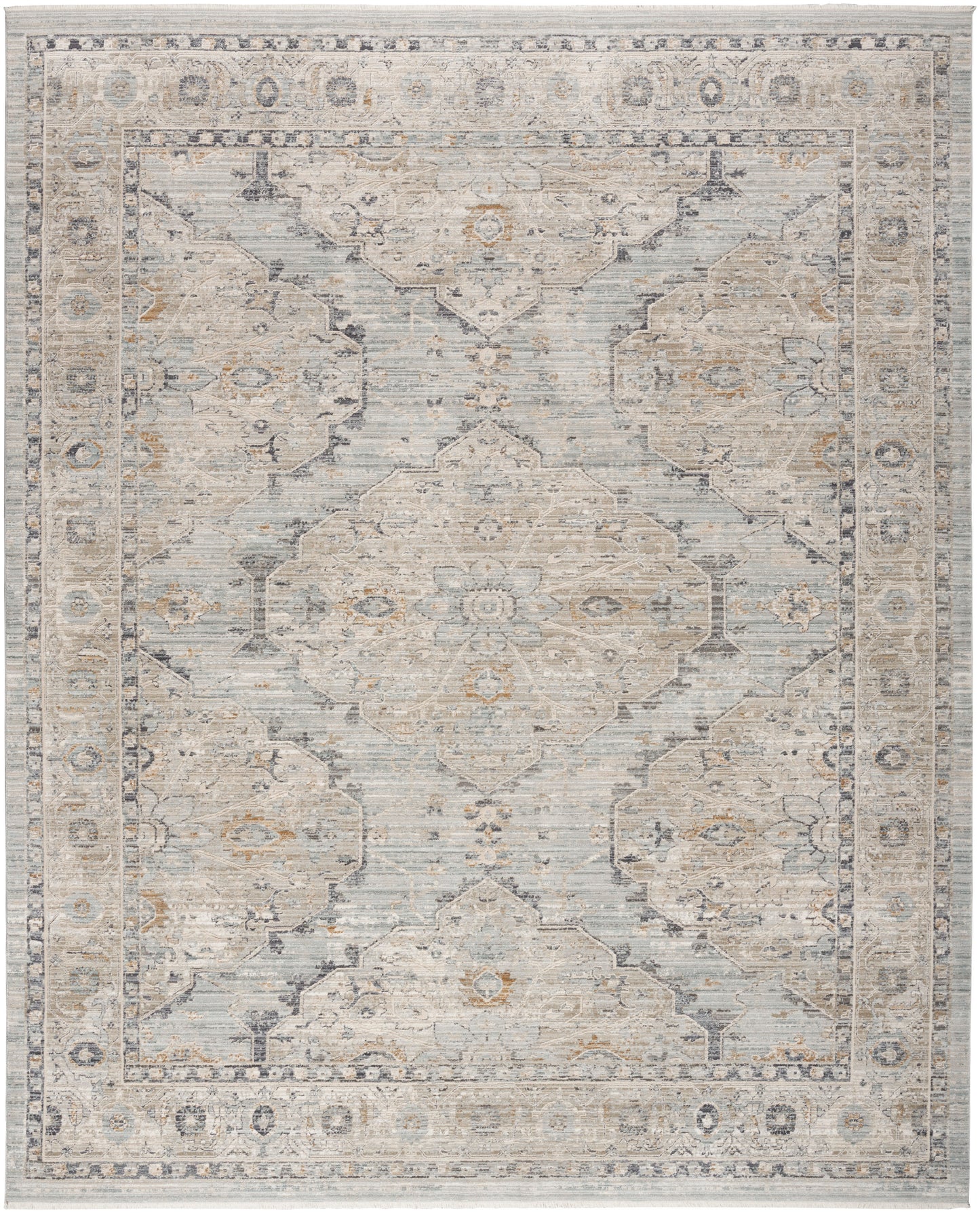 Nourison Home Lynx LNX07 Light Blue  Transitional Machinemade Rug