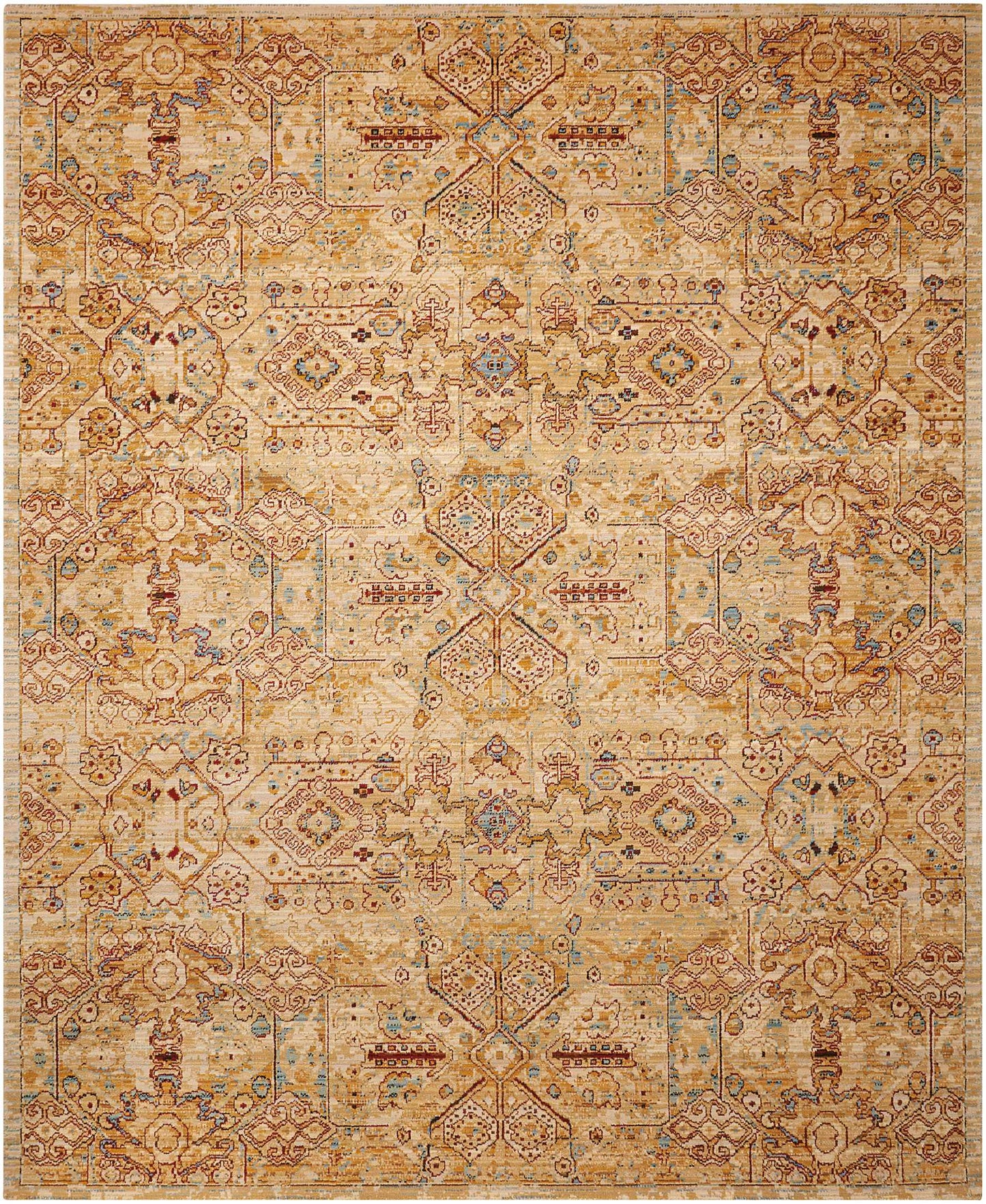 Nourison Home Rhapsody RH008 Light Gold  Transitional Loom Rug