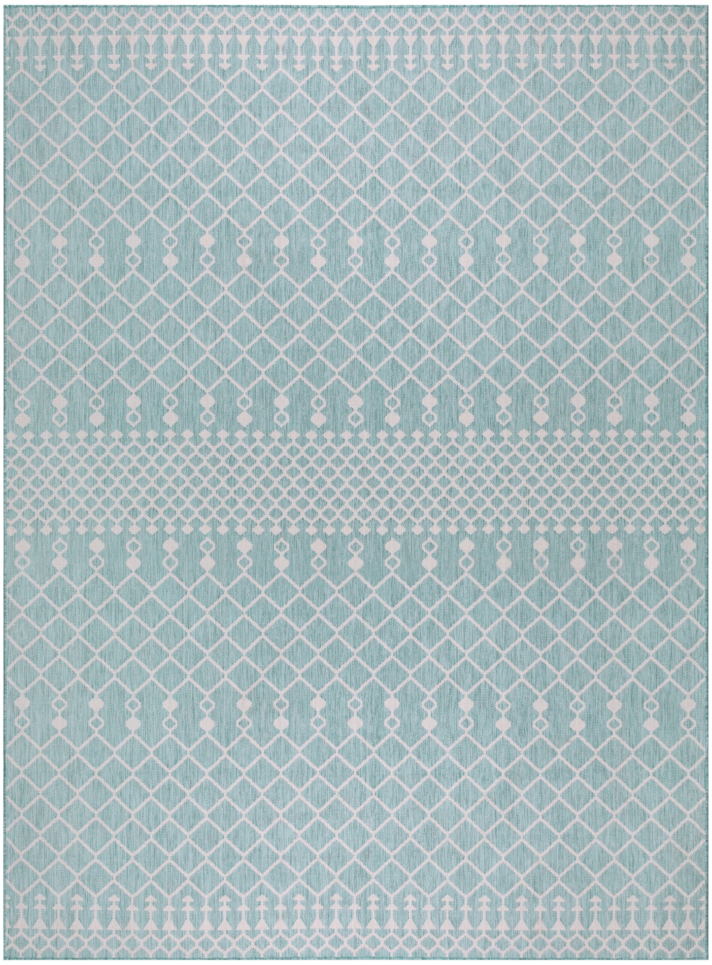 Nourison Home Positano POS02 Aqua  Contemporary Machinemade Rug