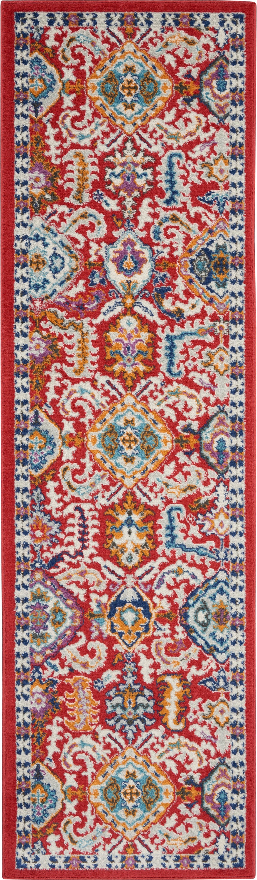 Nourison Home Passion PSN32 Red Multicolor  Transitional Machinemade Rug