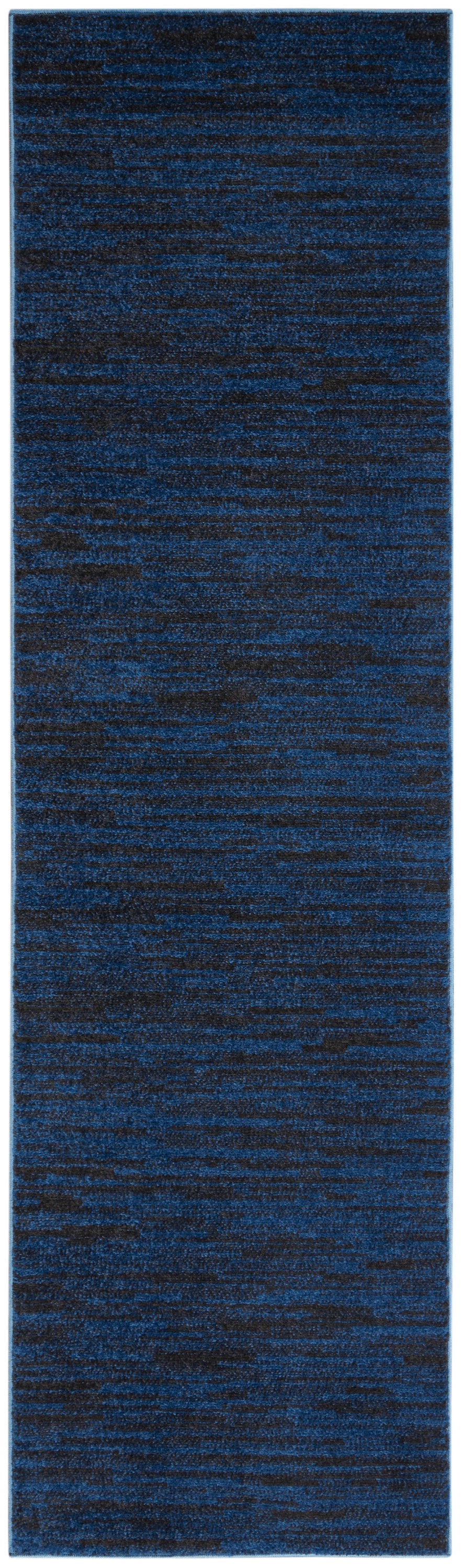 Nourison Home Nourison Essentials NRE01 Midnight Blue  Contemporary Machinemade Rug