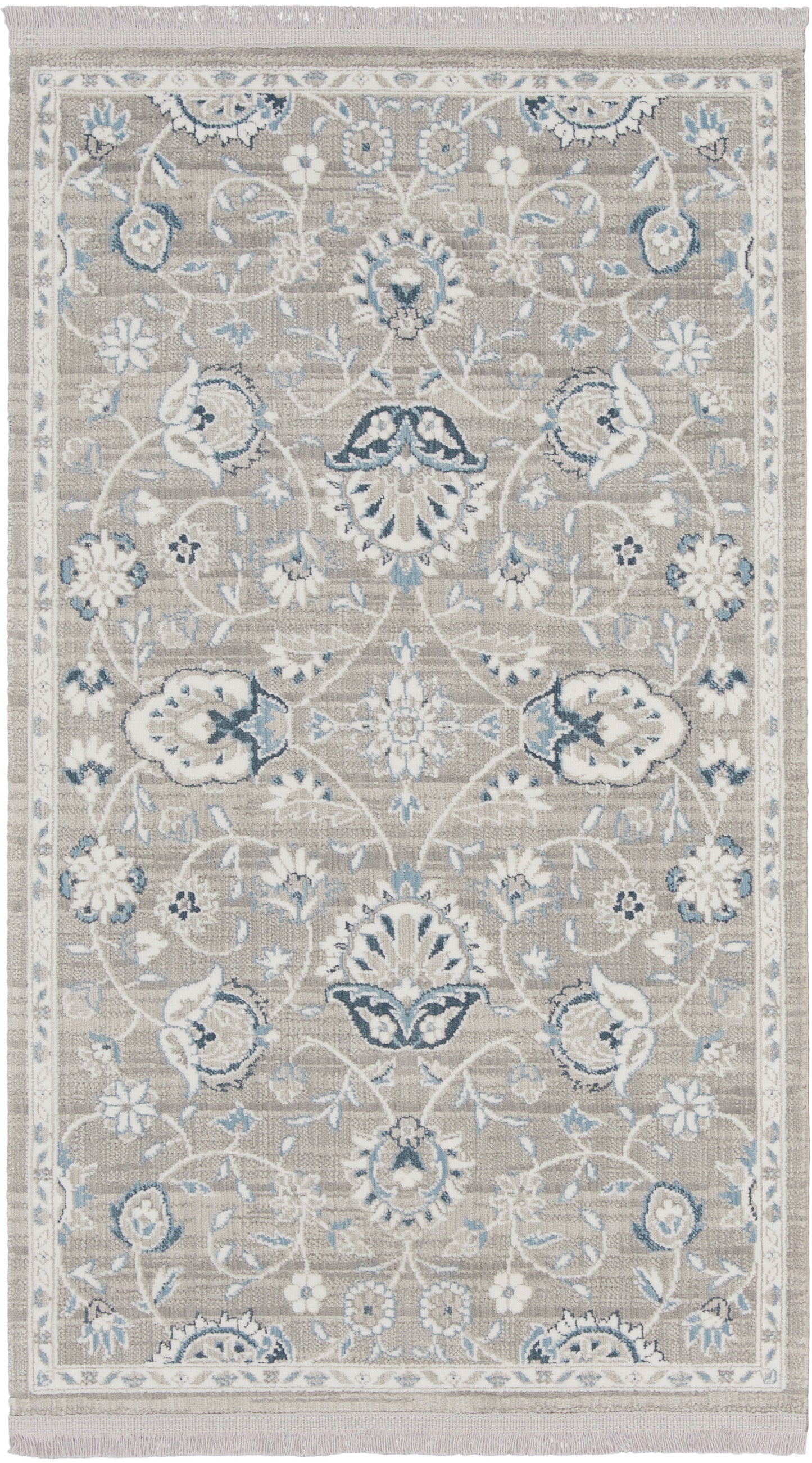 Nourison Home Lennox LEN01 Grey Ivory  Transitional Machinemade Rug