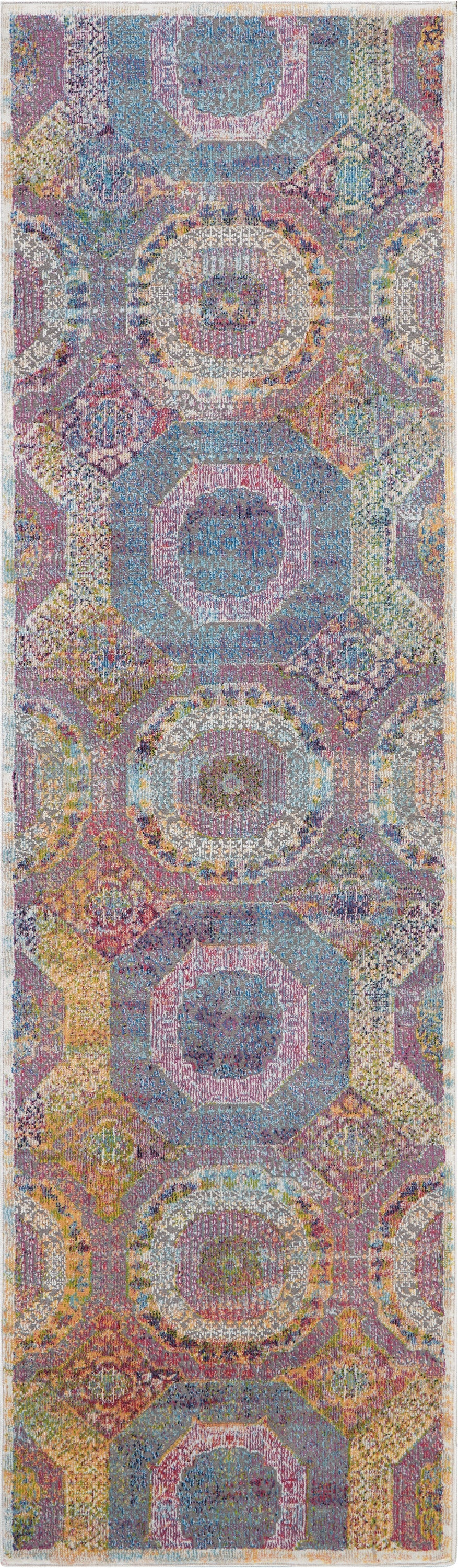 Nourison Home Ankara Global ANR05 Multicolor  Transitional Machinemade Rug