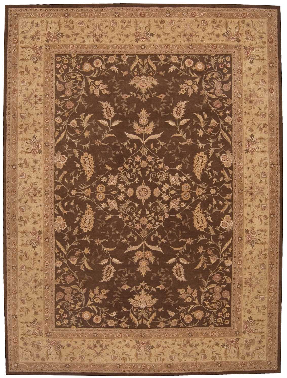 Nourison Home Heritage Hall HE05 Brown  Traditional Tufted Rug