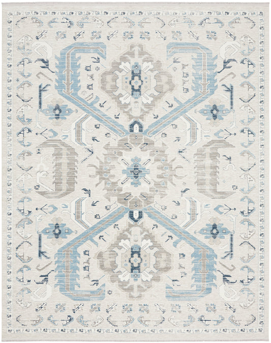 Nourison Home Lennox LEN03 Ivory Grey  Transitional Machinemade Rug