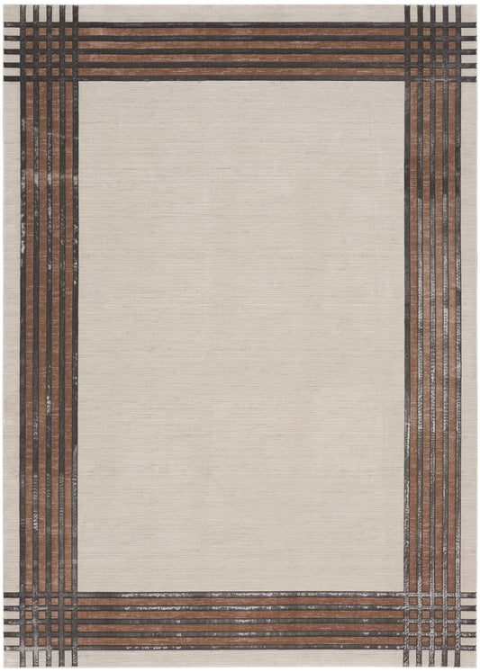 Nourison Home Desire DSR01 Ivory Silver  Contemporary Machinemade Rug