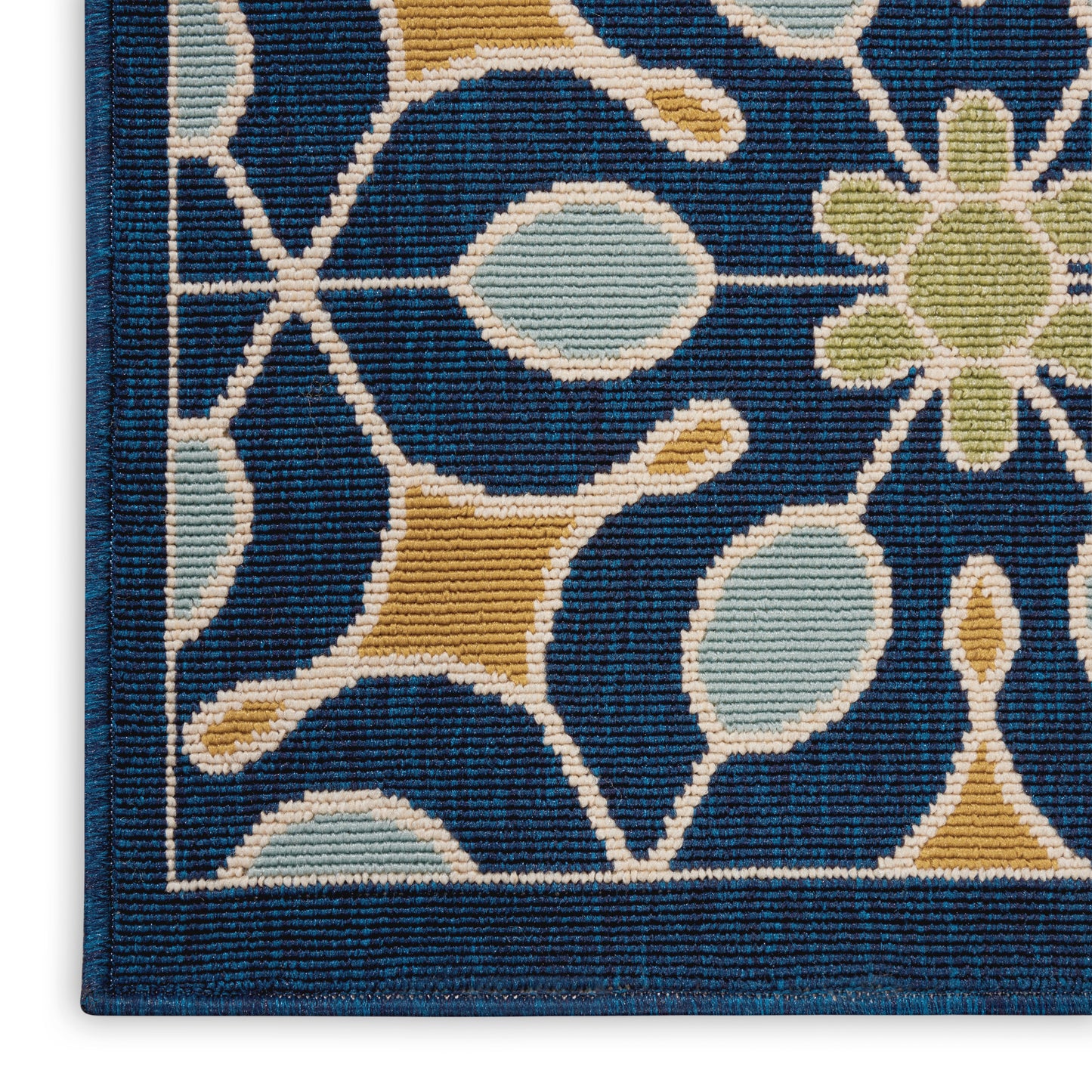 Nourison Home Caribbean CRB07 Navy  Contemporary Machinemade Rug