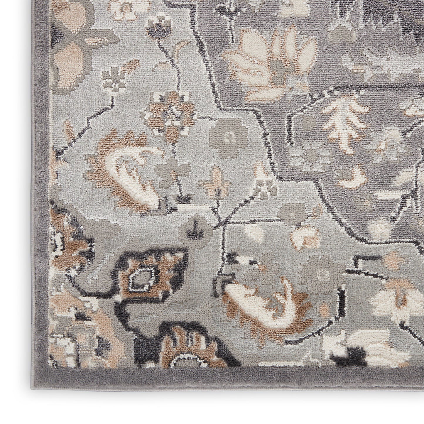 Nourison Home Elation ETN09 Grey  Traditional Machinemade Rug