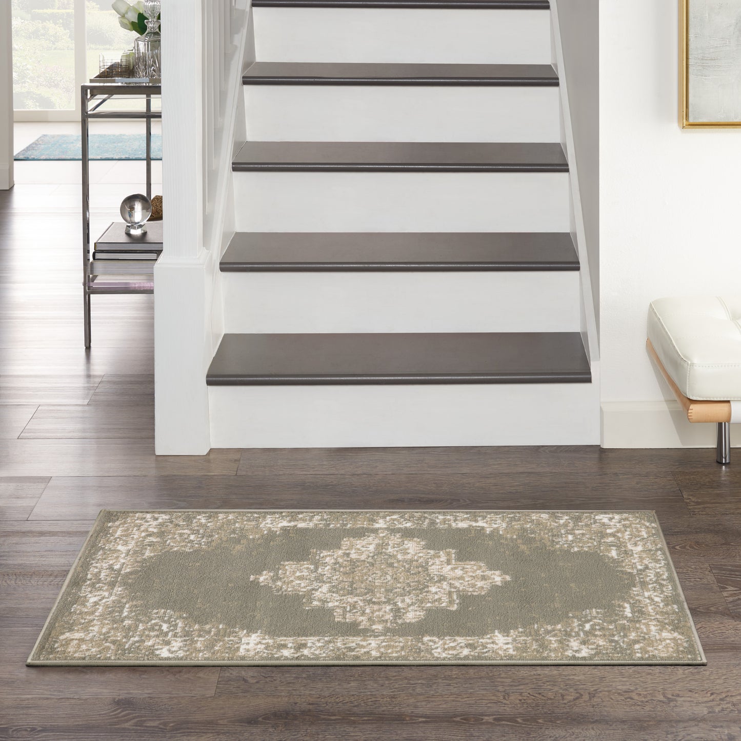 Nourison Home Grafix GRF14 Olive  Transitional Machinemade Rug