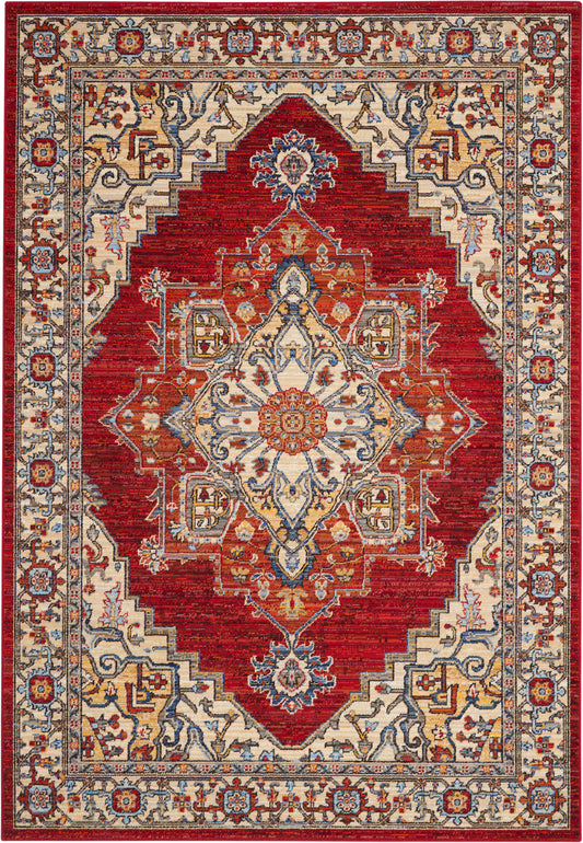 Nourison Home Majestic MST05 Red Traditional Woven Rug