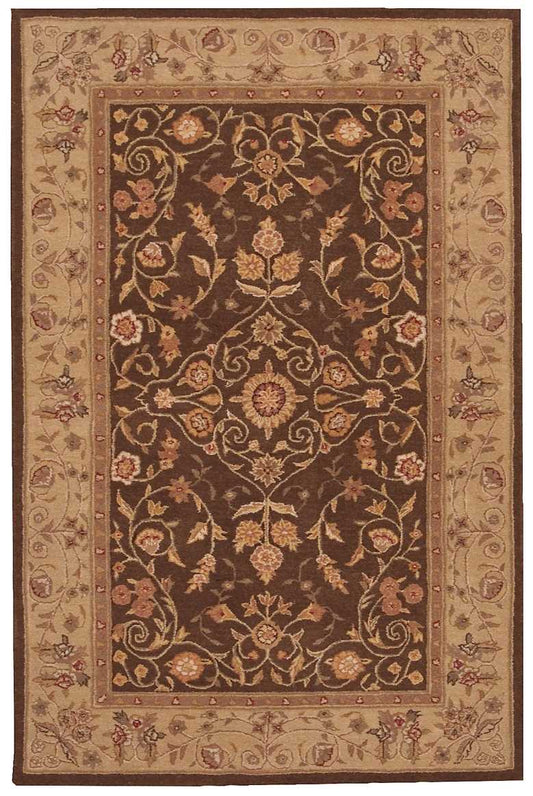 Nourison Home Heritage Hall HE05 Brown Traditional Tufted Rug