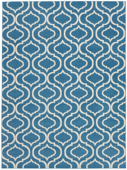 Nourison Home Jubilant JUB19 Blue  Transitional Machinemade Rug