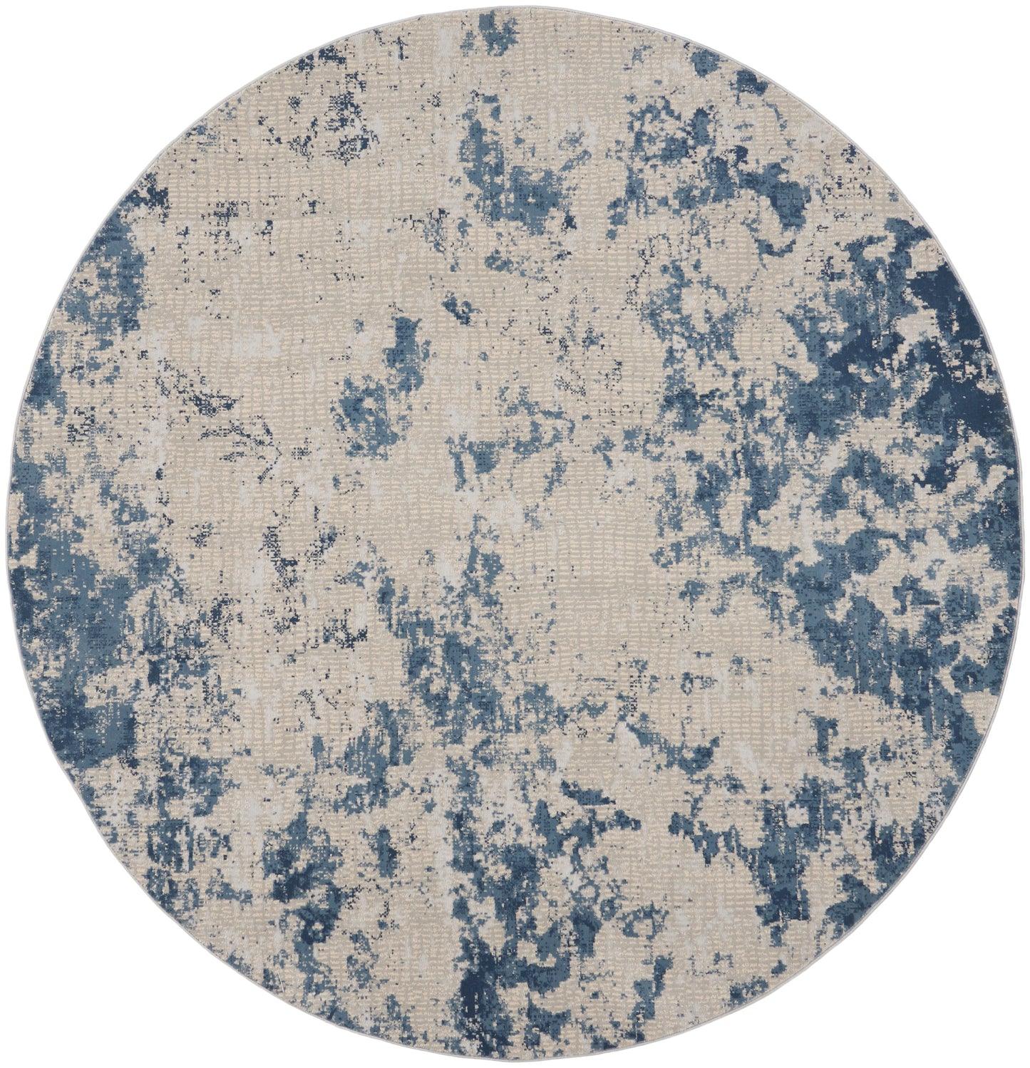 Nourison Home Rustic Textures RUS16 Grey Blue  Contemporary Machinemade Rug