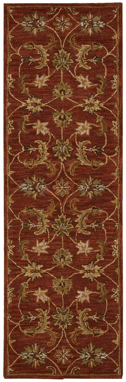 Nourison Home India House IH83 Brick Traditional Tufted Rug