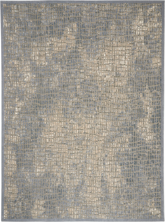 Nourison Home Sahara KI395 Blue Grey  Contemporary Machinemade Rug