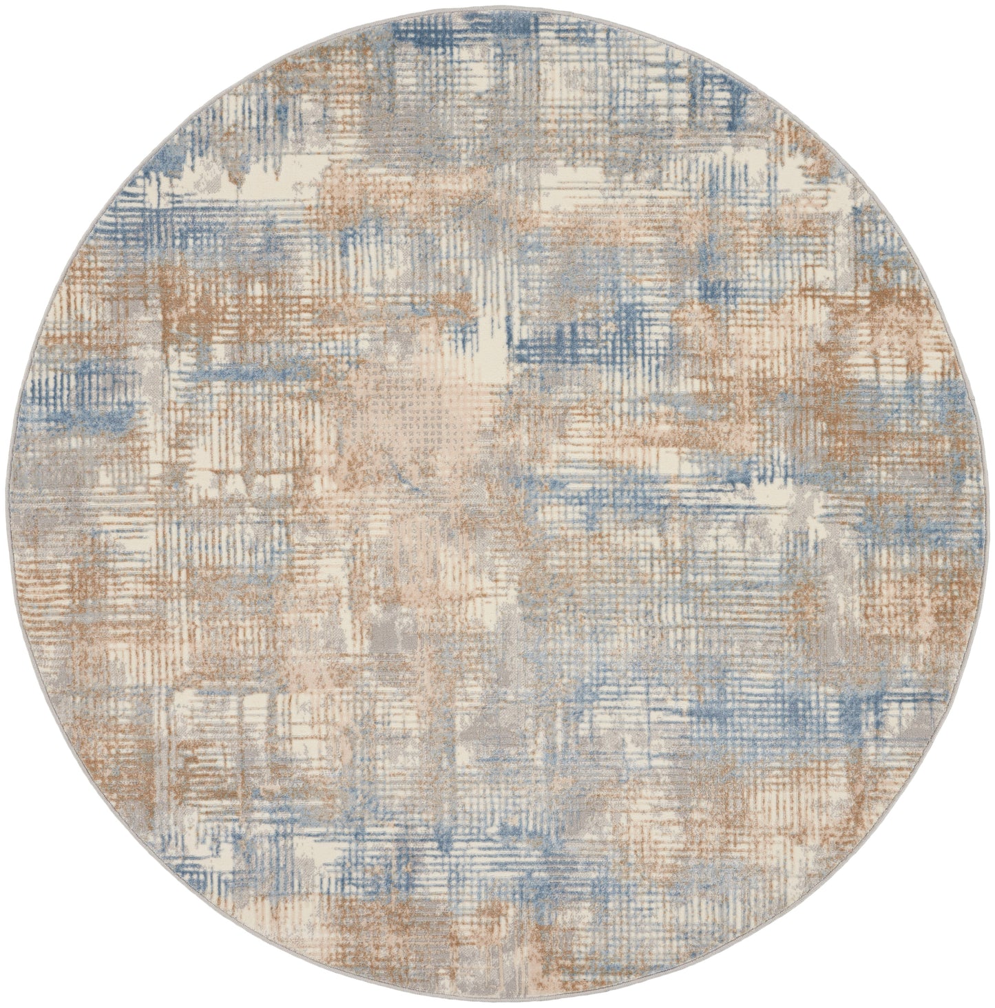 Calvin Klein Ck950 Rush CK951 Blue Beige  Contemporary Machinemade Rug