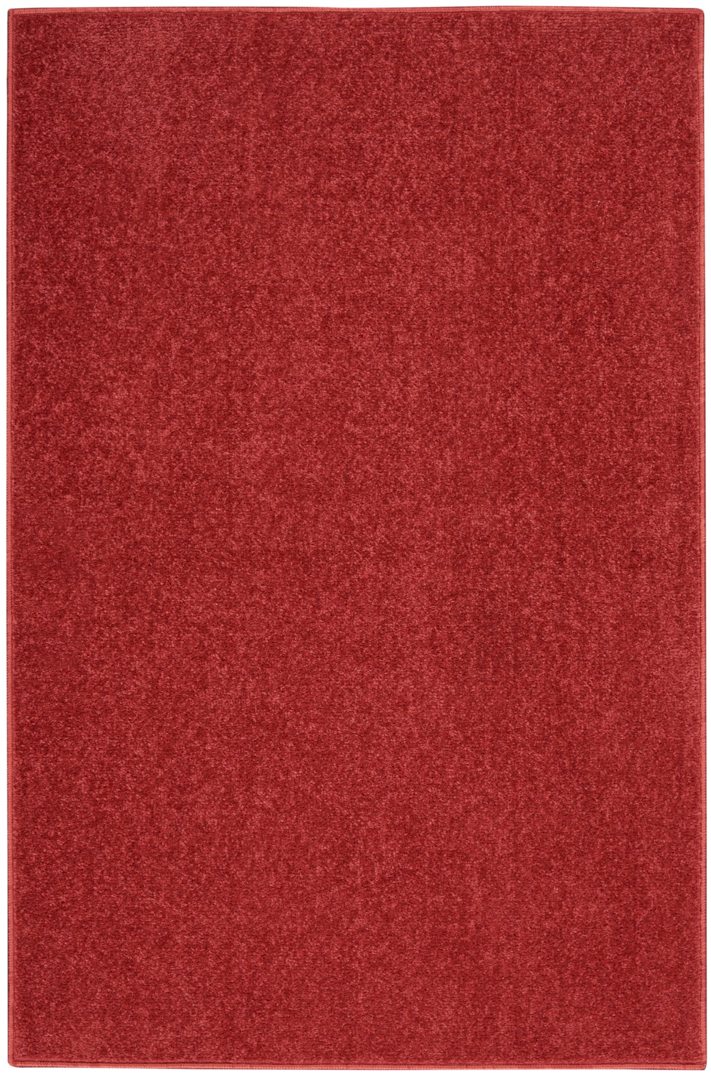 Nourison Home Nourison Essentials NRE01 Brick Red Contemporary Machinemade Rug