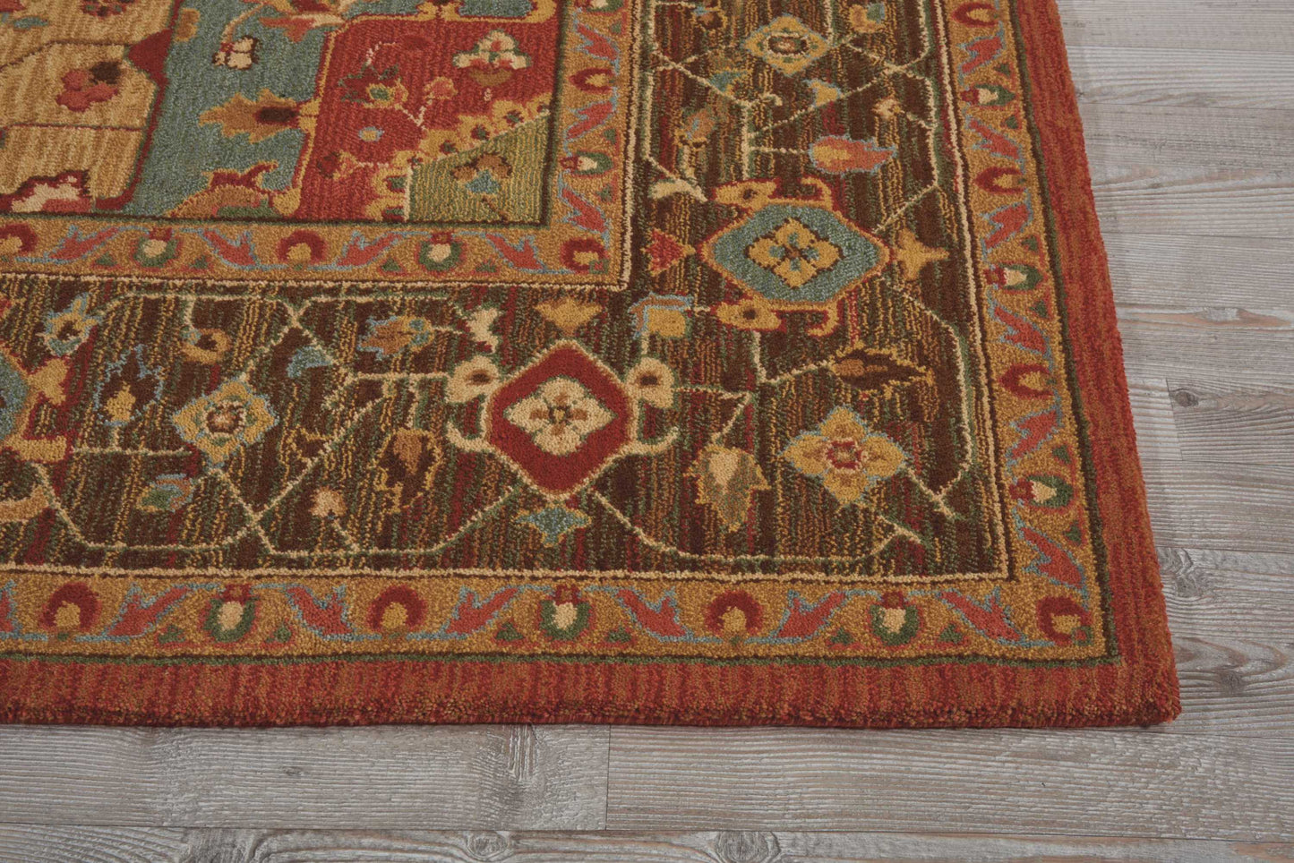 Nourison Home Living Treasures LI01 Rust  Traditional Loom Rug