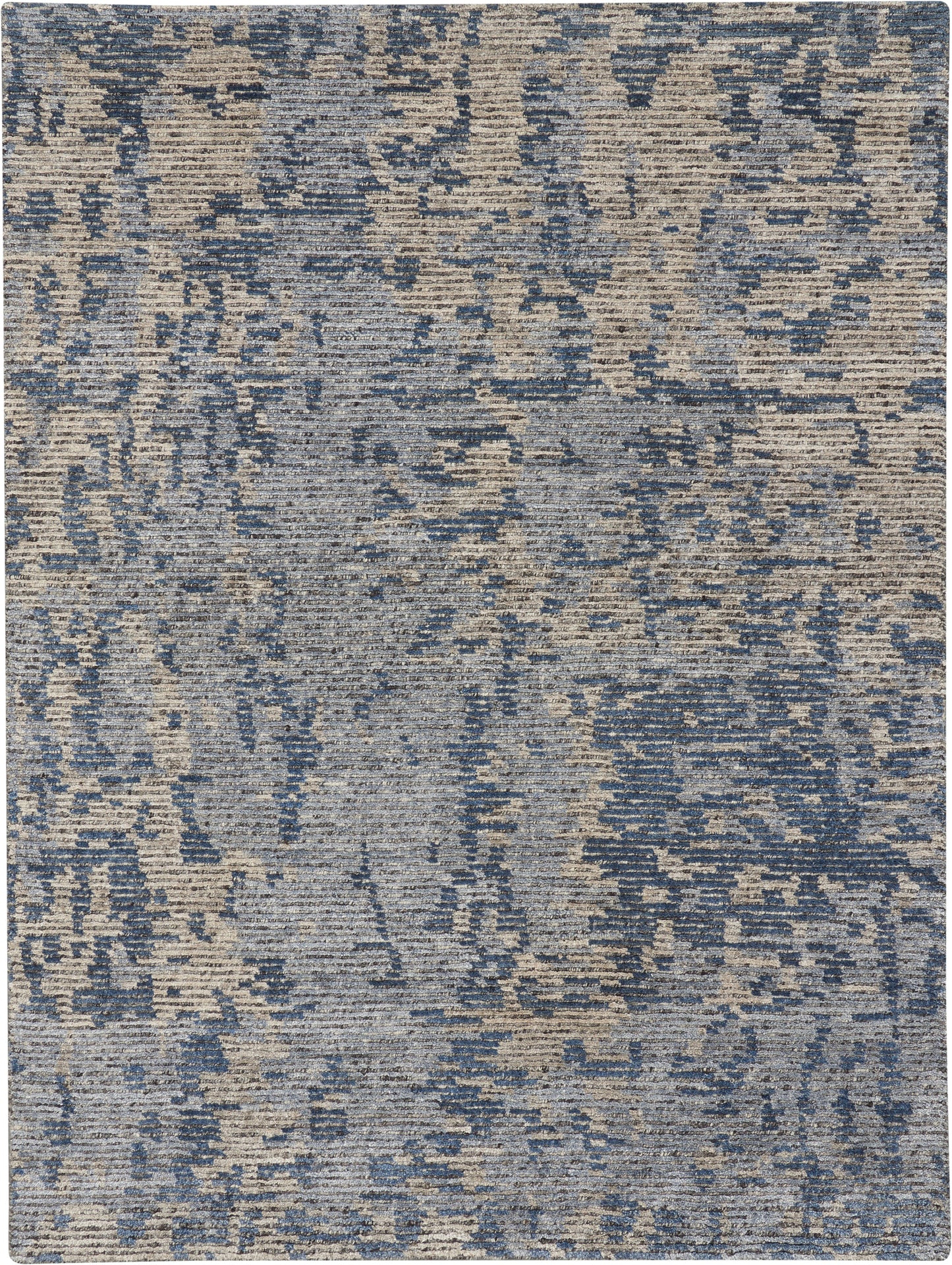 Nourison Home Ellora ELL04 Graphite  Contemporary Knotted Rug