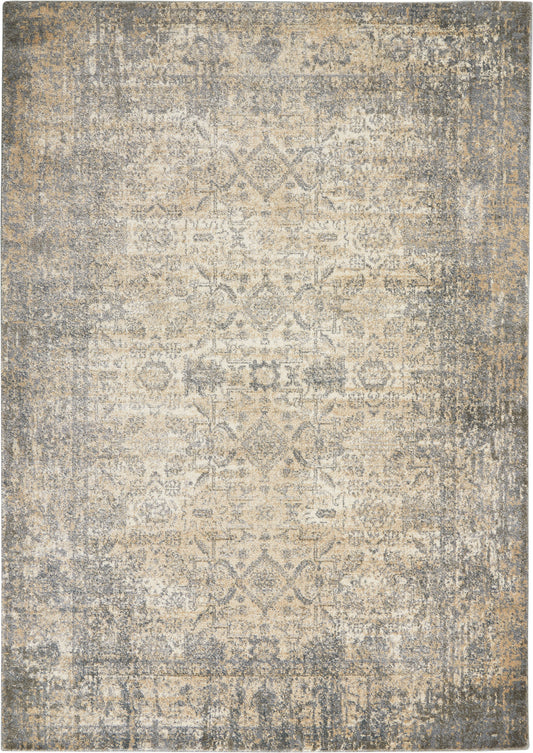 Nourison Moroccan Celebration KI3M1 Ivory Slate  Traditional Machinemade Rug