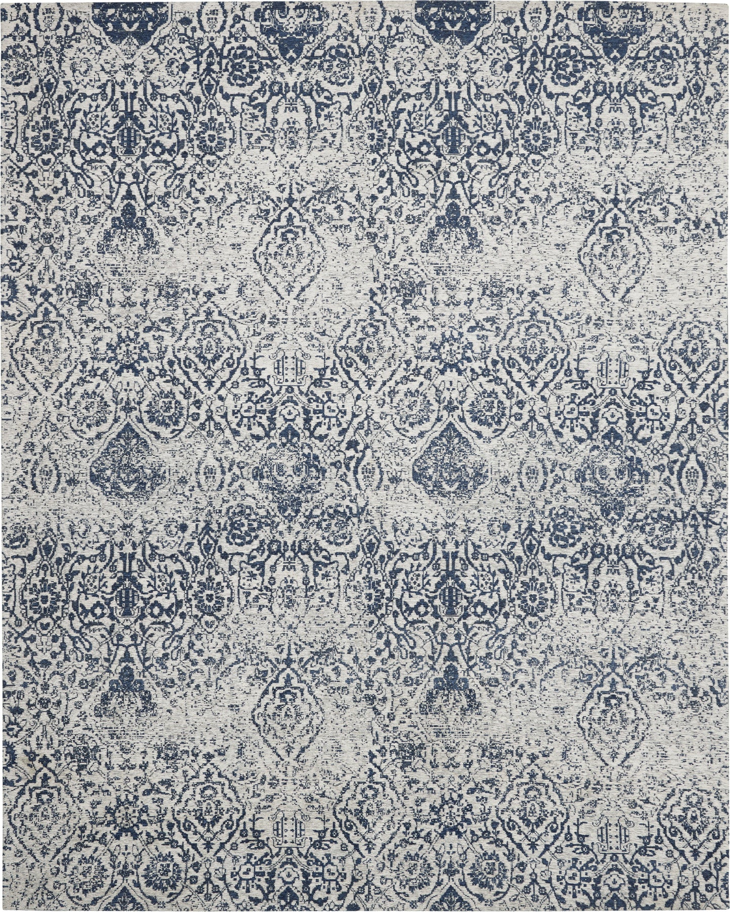 Nourison Home Damask DAS06 Blue  Transitional Machinemade Rug