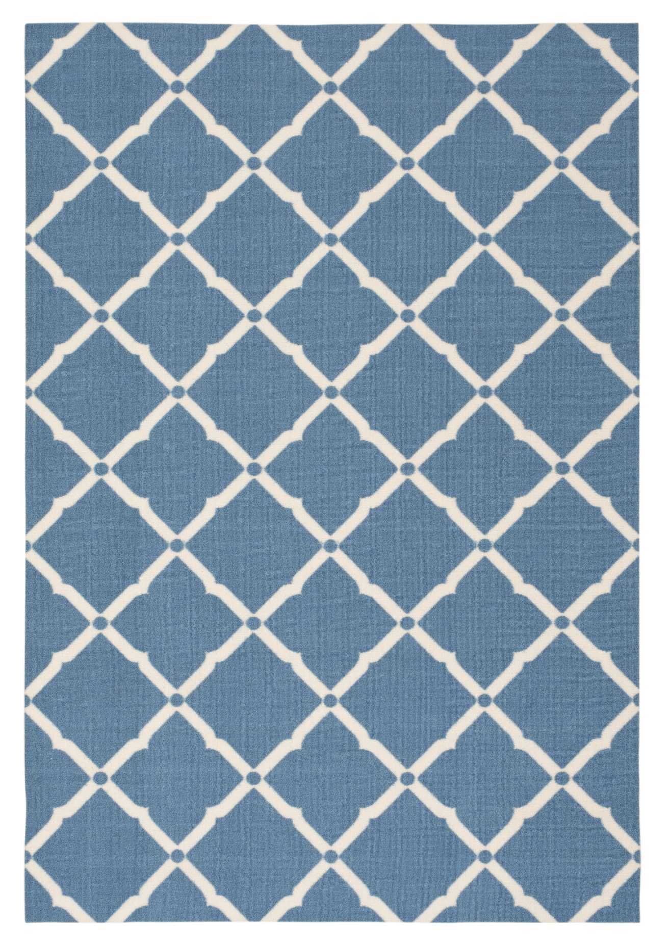 Nourison Home Home & Garden RS091 Navy  Transitional Machinemade Rug