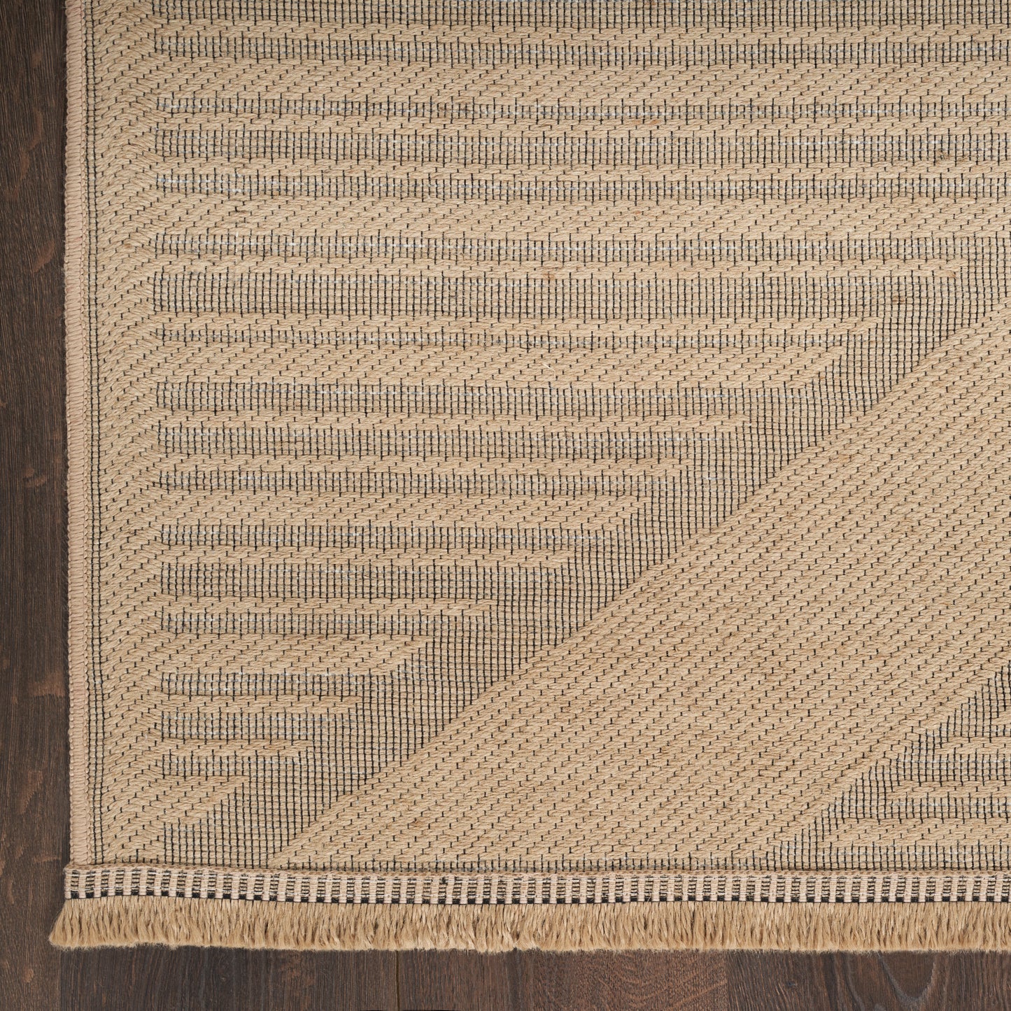 Nourison Home Washable Jute WSJ01 Natural Beige  Contemporary Woven Rug