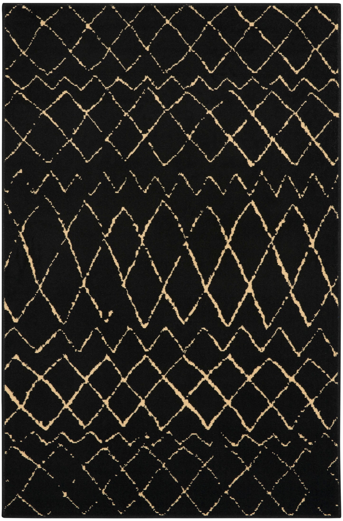 Nourison Home Grafix GRF04 Black  Contemporary Machinemade Rug