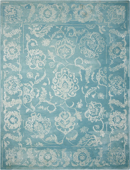 Nourison Home Opaline OPA12 Aqua  Transitional Tufted Rug