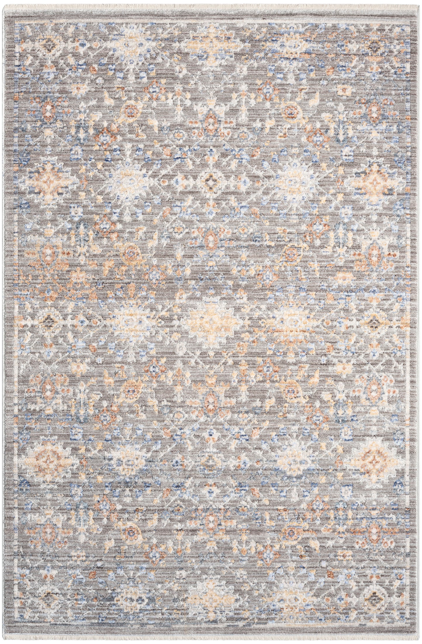 Nourison Home Elegant Heirlooms ELH02 Grey  Traditional Machinemade Rug