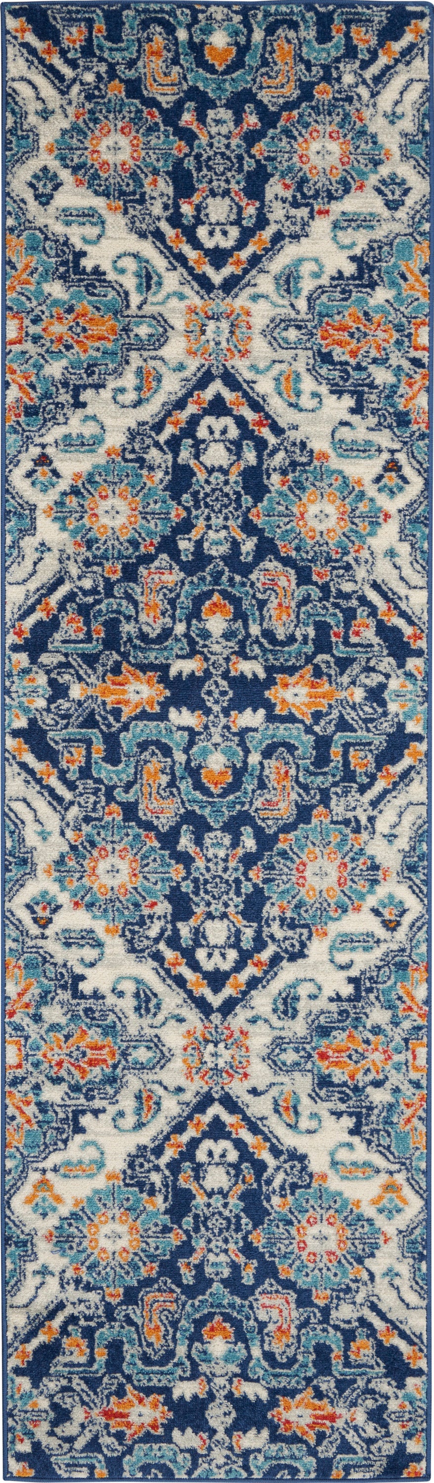 Nourison Home Passion PSN31 Blue Multicolor  Transitional Machinemade Rug