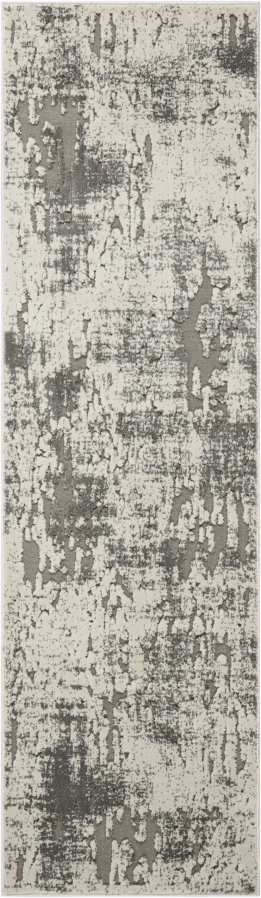 Michael Amini Gleam MA602 Ivory Grey Contemporary Machinemade Rug