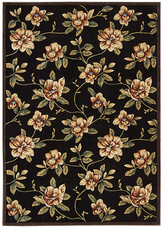 Nourison Home Cambridge CG08 Black  Contemporary Machinemade Rug