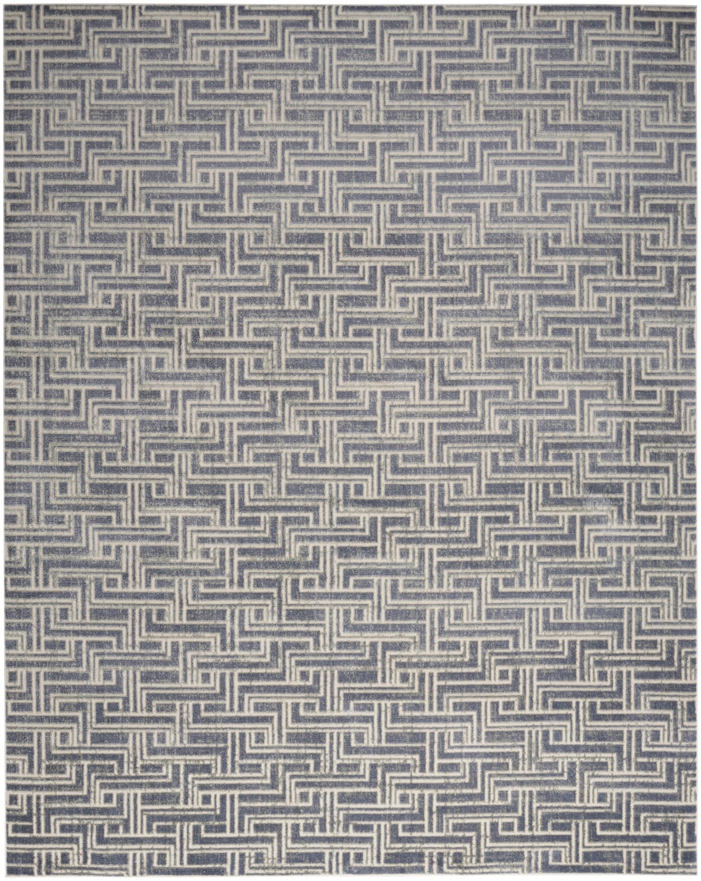 Nourison Home Serenity Home SRH04 Blue Ivory  Transitional Woven Rug