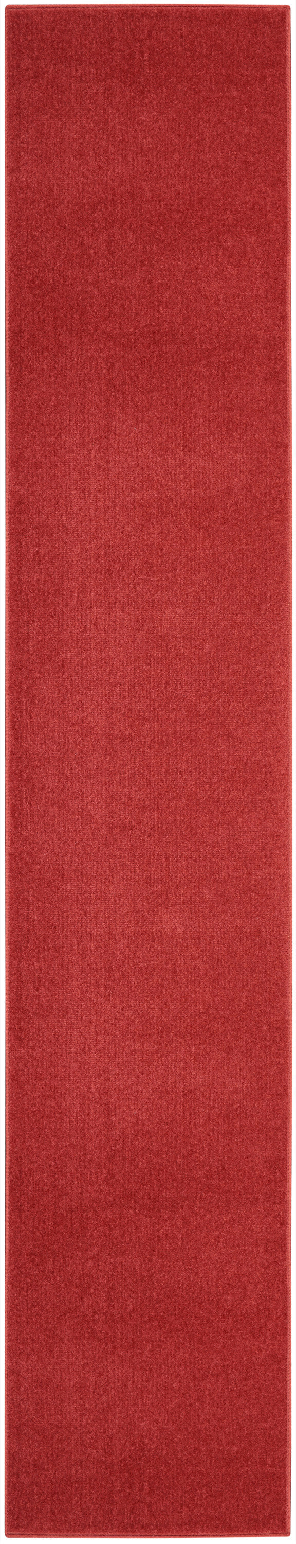 Nourison Home Nourison Essentials NRE01 Brick Red  Contemporary Machinemade Rug