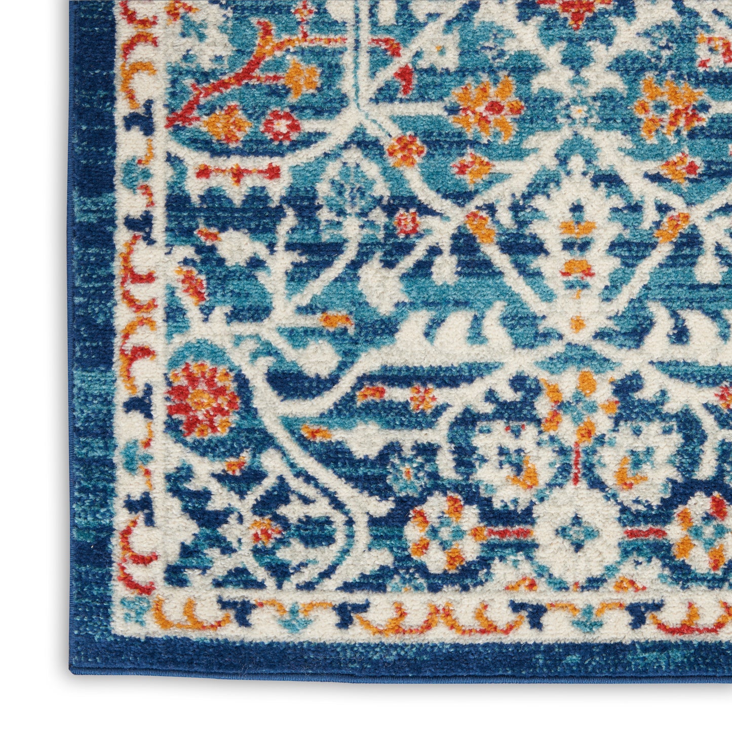 Nourison Home Passion PSN28 Blue Multicolor  Transitional Machinemade Rug