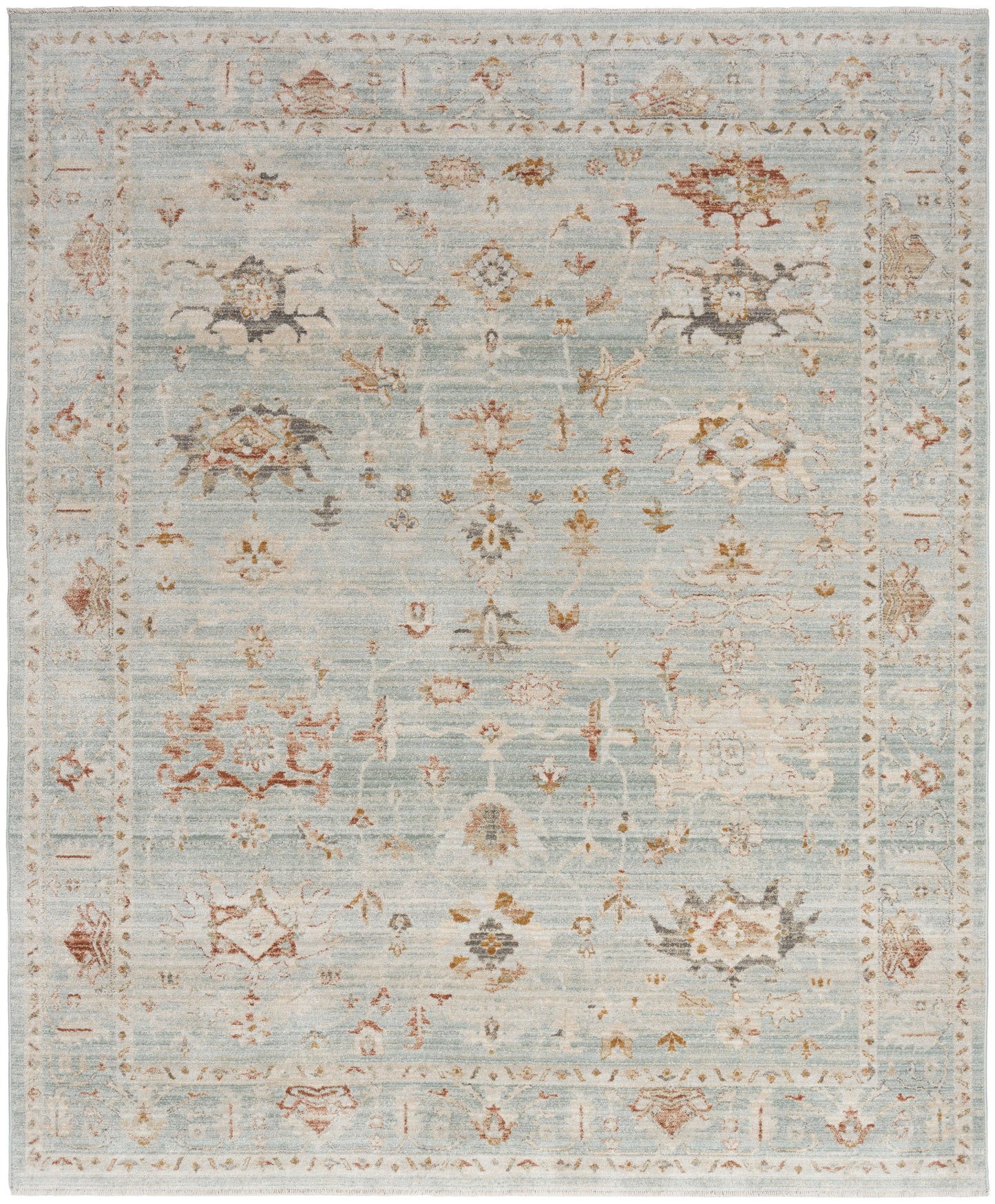 Nourison Home Oases OAE02 Light Blue  Traditional Machinemade Rug