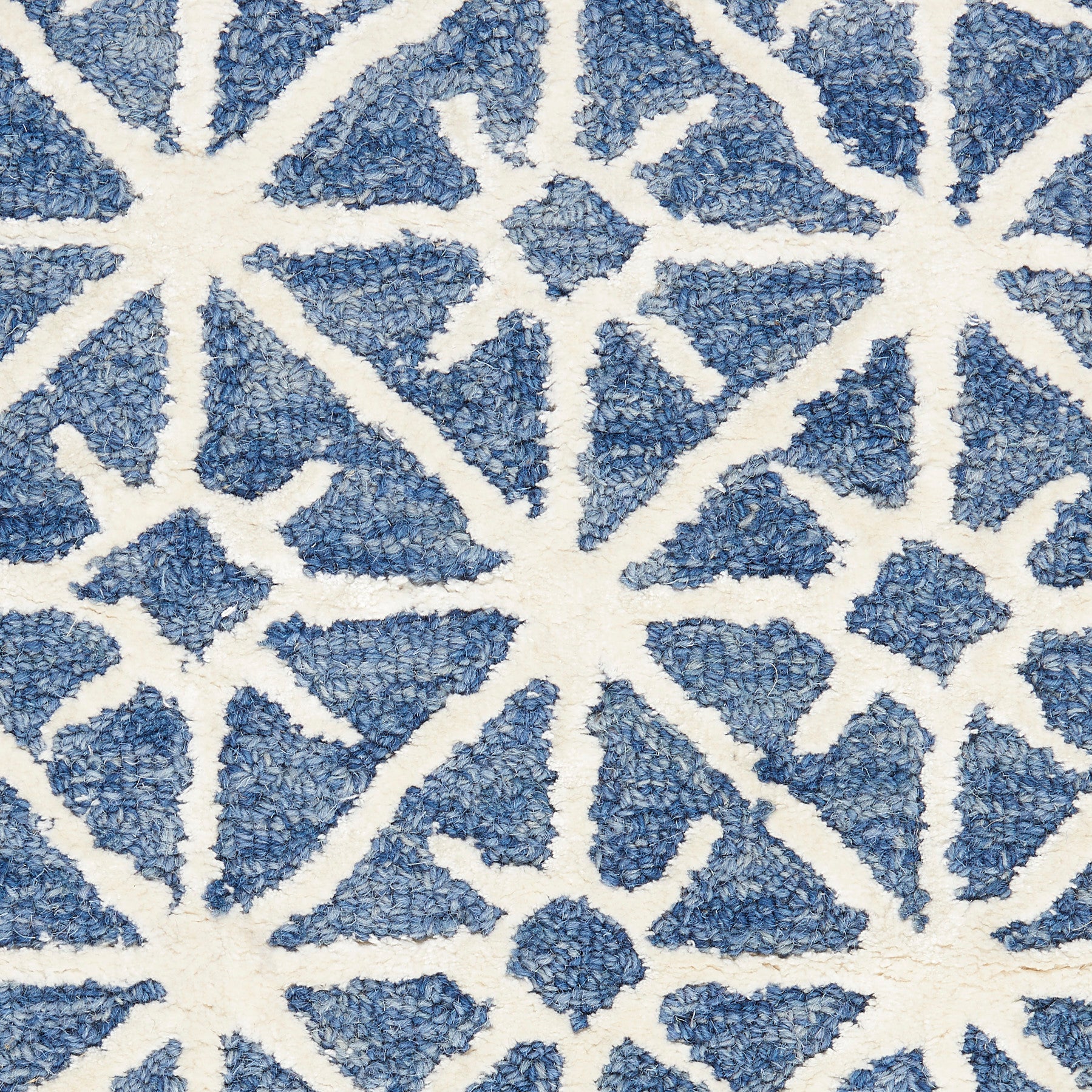 Nicole Curtis Series 2 SR201 Blue Contemporary Tufted Rug