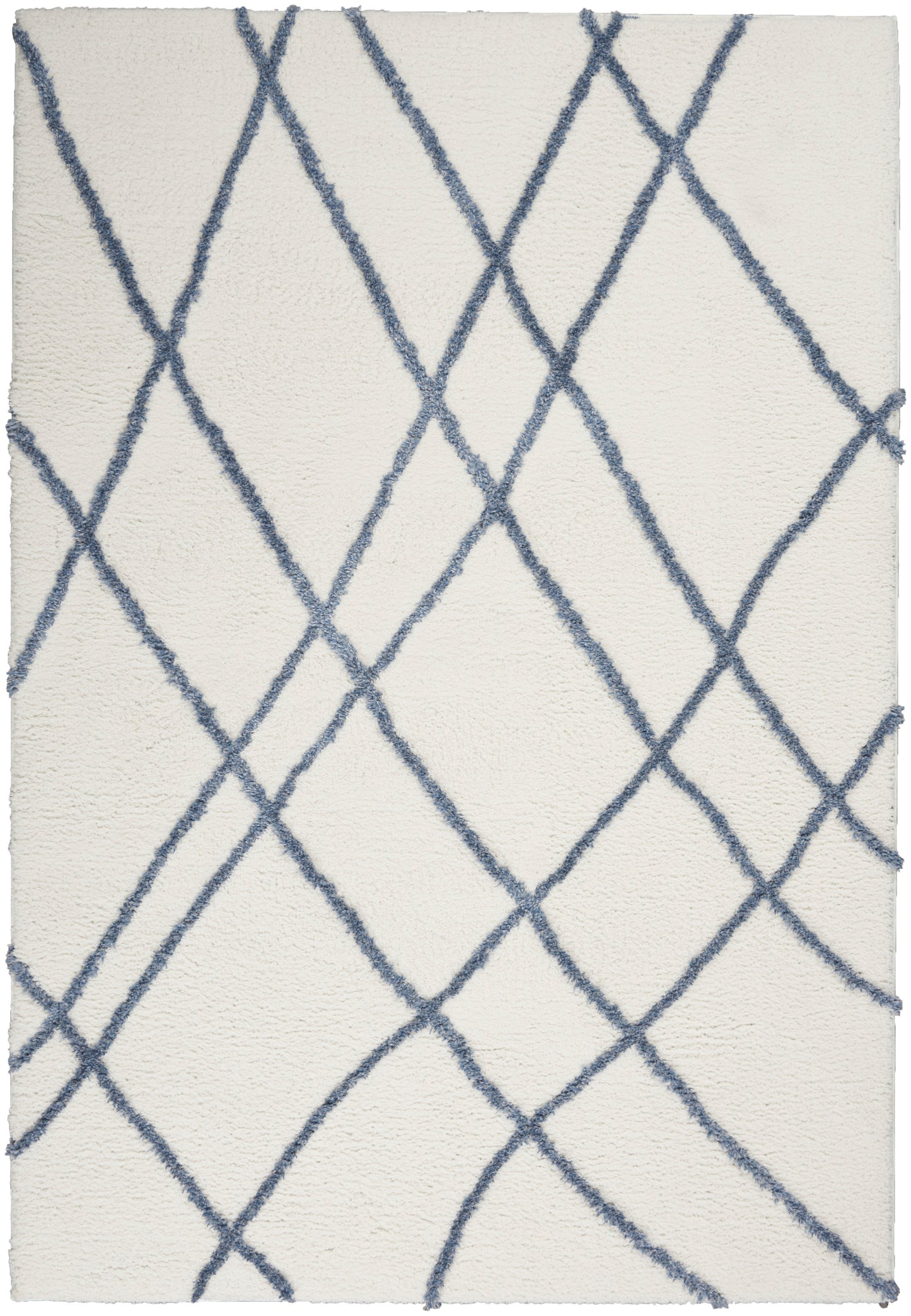 Nourison Home Feather Soft FEA02 Ivory Blue Contemporary Tufted Rug